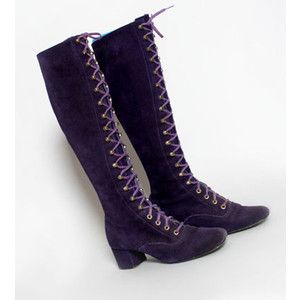 Vintage Mod 60's 1960'S Purple Suede Go Go Boots Lace up Knee high Purple Knee High Boots, Tall Boots Outfit, Go Go Boots, Purple Boots, Outfit Plus Size, Boating Outfit, Gogo Boots, Miss Sixty, Purple Suede