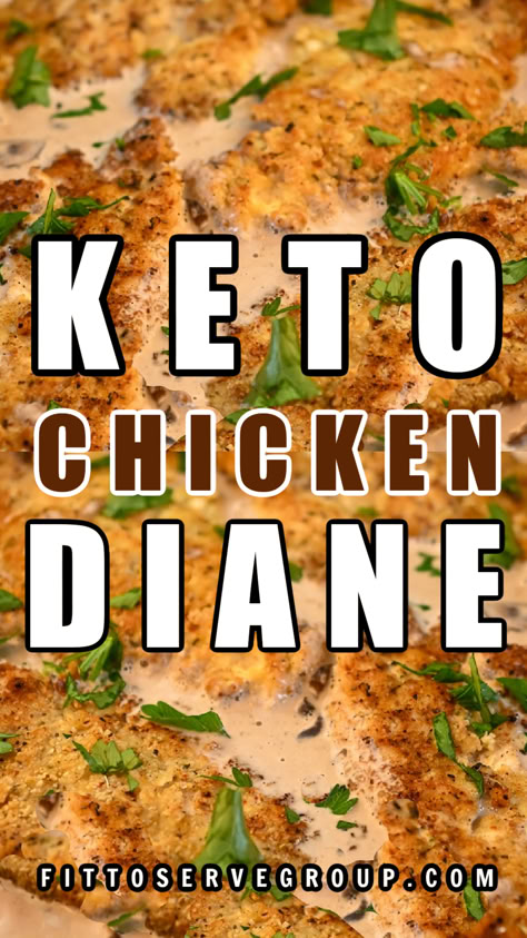 This keto chicken Diane recipe is perfect for those who want a flavorful and easy-to-make meal the whole family will love. Made with tender sautéed chicken breasts and a creamy mushroom sauce, it’s a low-carb and gluten-free Diane chicken recipe.#ketochickenrecipes Keto Cooked Chicken Recipes, Carb Free Chicken Recipes, Keto Chicken Lunch Recipes, Keto Chicken Strip Recipes, Low Carb Chicken Recipes For Dinner Keto, Keto Chicken And Mushrooms Recipes, Quick Keto Chicken Recipes, Chicken Keto Crockpot Recipes, Keto Chicken Breast Recipes Crockpot