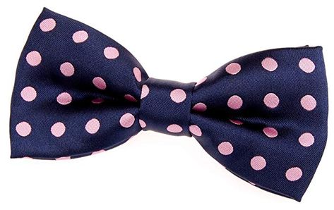 Retreez Classic Polka Dots Woven Microfiber Pre-tied Bow Tie (4.5") - Navy Blue with Pink Dots at Amazon Men’s Clothing store: Pink And Blue Bow Ties Smiley Happy, Blue Dots, Pre Tied Bow Tie, Men Classic, Bow Tie Collar, Mens Bow Ties, Blue Dot, Blue Bow, Bow Ties