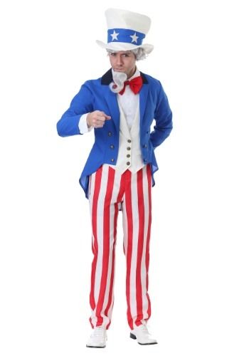 Classic Uncle Sam Men's Costume#Uncle, #Classic, #Sam Uncle Sam Costume, Suit Costume, Fancy Costumes, Navy Blue Jacket, Polyester Jacket, Uncle Sam, Historical Costume, Vest White, Mens Plus Size