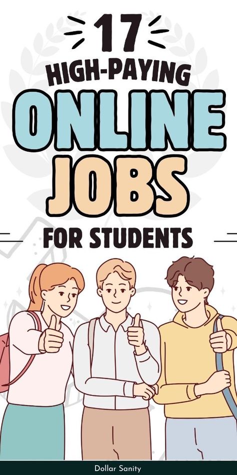 Ways To Make Money Summer Jobs For Teens, Online Jobs For College Students, Jobs For College Students, Jobs For Students, Online Jobs For Students, High School Teen, Earn Money Online Free, Teaching Degree, Make 100 A Day