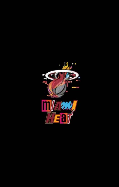 Miami Heat Wallpaper, Heat Wallpaper, Wallpaper Basketball, Miami Wallpaper, Miami Heat Logo, Team Drawing, Mvp Basketball, Nba Basket, Sagittarius Art