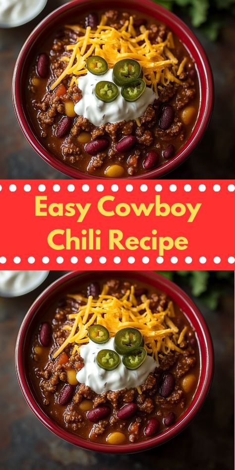 Need dinner recipes for family? This Cowboy Chili Recipe is a delicious option! Perfect for chili recipe lovers, it’s easy to prepare and great for dinner ideas or a simple dinner for two. Martha Stewart Chili Recipe, Cowboy Chili Recipe, Cowboy Chili, Dinner Ideas For Two, Boston Baked Beans, Dried Chili Peppers, Dinner Ideas Easy, Chili Recipe Crockpot, Chili Cook Off