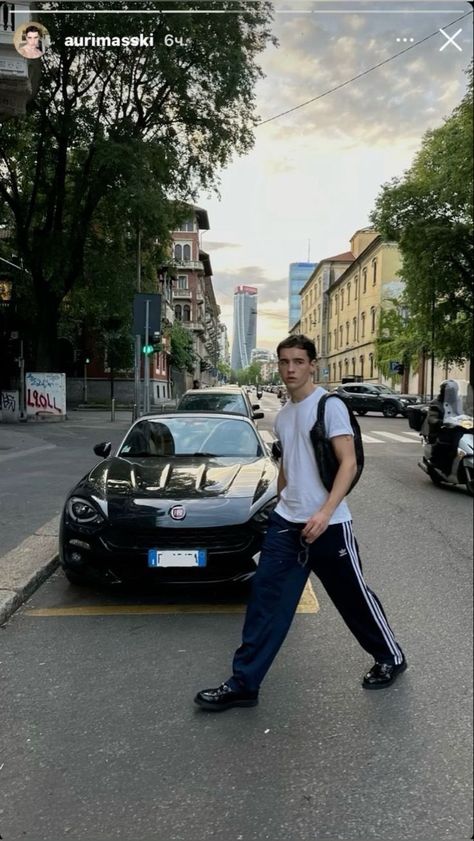 Track Pants Mens Street Style, Adidas Track Pants Outfit Men, Adidas Track Pants Outfit, Adidas Pants Outfit, Men Aesthetic Outfits, Black Hair Anime Guy, What To Wear Tomorrow, Track Pants Outfit, Track Pants Mens