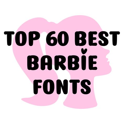 Best Barbie Fonts Typeface 1 Free Svg Fonts, Barbie Font, Svg Fonts, Best Food Trucks, Barbie Logo, Photography Templates, Youtube News, Barbie Style, Club Card