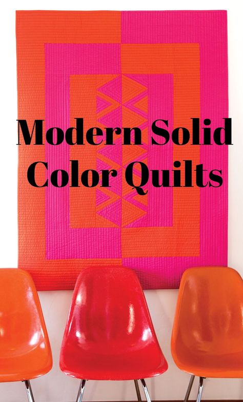 Solid color quilts are often associated with a modern aesthetic, but do solids make a modern quilt, or are modern quilts often just made with solid fabric? Solids allow for a huge variety of color interaction, hue subtly and general fun! #quilting #quiltingarts⠀ #quiltart ⠀⠀⠀⠀ #quiltdesign⠀⠀⠀ #quilter ⠀⠀⠀ #quilters⠀⠀⠀ #quiltersofawesome⠀⠀⠀ #quiltingfun⠀⠀⠀ #quiltingkeepsmesane⠀⠀⠀ #quiltinglove⠀⠀⠀ #quiltingtutorials⠀ #modernquilts #solidcolorquilts #fabric Quilts With Solid Colors, Quilts Using Solid Color Fabrics, Quilts Using Solids, Modern Quilt Color Palette, Modern Quilt Colors, Solids Quilt, Modern Neutral Quilt, Solid Color Quilts Simple, Solid Color Quilts