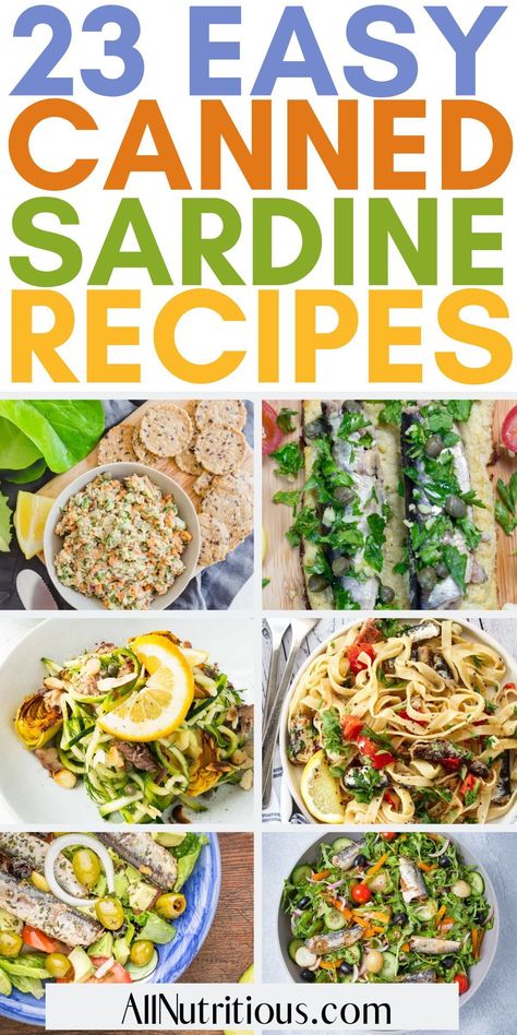 Do you need stress-free weeknight meal ideas? Here are some healthy dinner recipes with canned sardines that are easy to make and taste delicious. If you need some meal planning recipes, these healthy meals are perfect for you. Sardine Recipes Canned Pasta, Sardine Dinner Recipes, How To Eat Canned Sardines, Tinned Sardines Recipes, Tin Sardines Recipes, Meals With Sardines, Recipes Using Sardines, Recipes For Sardines, Sardine Lunch Ideas