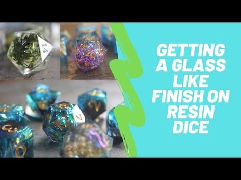 Tutorial on how to sand resin dice and my tumbling process to achieve a glass like finish on my sanded faces How To Use Dnd Dice, Polishing Resin, Resin Dice Tutorial, Resin Dice Ideas, Diy Resin Dice, Vibratory Tumbler, Dice Making, Girly Crafts, Crystal Dice