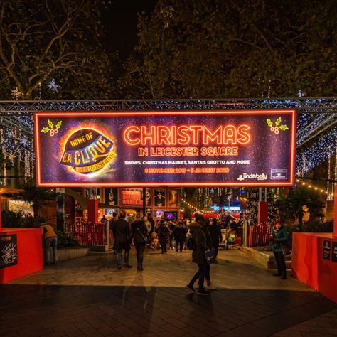 Christmas comes to Leicester Square every year with a Christmas market, as well as food and drinks. Leicester Square Christmas Market, Piccadilly Circus, London Christmas, Leicester Square, Covent Garden, West End, Best Places To Travel, London Travel, Christmas Market