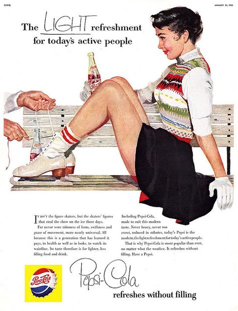 Joe Bowler, Pepsi Ad, Pepsi Vintage, Pinup Art, Pepsi Cola, Retro Ads, Ad Art, Old Ads, Pin Up Art