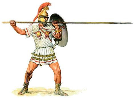 Iphicrates Reformed Hoplite  by Marek Szyszko Imperiul Roman, Punic Wars, Warrior Art, Roman Soldier, Historical Warriors, Roman Warriors, Roman Legion, Historical Illustration, Greek Warrior