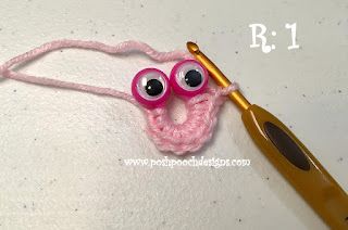 Posh Pooch Designs : Googly Eye Monster Finger Puppets Crochet Pattern | Posh Pooch Designs Googly Eye Finger Puppet Crochet, Crochet Googly Eye Patterns, Google Eye Crochet Patterns, Googly Eye Crochet, Kindness Crochet, Eye Worm, Diy Fidgets, Googly Eye Crafts, Crochet Fidget