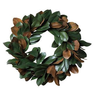 Found it at Wayfair - Sage & Co. Georgian Holiday Magnolia Leaf Wreath - Size: 24" H x 24" W x 6" Dhttp://www.wayfair.com/Sage-and-Co.-Georgian-Holiday-Magnolia-Leaf-Wreath-QXN1699.html?refid=SBP Magnolia Leaf Wreath, Magnolia Leaf, Doorway Decor, Artificial Christmas Wreaths, Wedding Shower Decorations, Magnolia Wreath, Magnolia Leaves, Leaf Wreath, Front Porch Christmas Decor