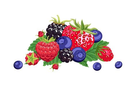 Pile of different cartoon forest berry | Premium Vector #Freepik #vector #berry #blackberry #strawberry-cartoon #cherry Berries Cartoon, Strawberry Cartoon, Cartoon Cherry, Cartoon Forest, Game 2d, Texture Background, Vector Photo, Vector Design, Blackberry