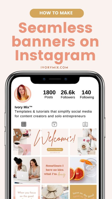 Banner For Instagram, Instagram Photoshop, Welcome Post, Instagram Banner, How To Make Banners, Instagram Grid, Welcome Banner, Instagram Strategy, Social Media Branding