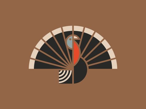 Turkey by Jay Fletcher Modern Monastery, Turkey Drawing, Arte Folk, Turkey Design, Brand Color Palette, Symbol Design, Amazing Art Painting, Creative Drawing, Photoshop Design