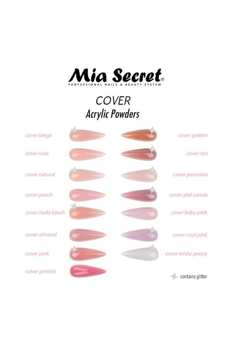 Mia Secret COVER PINKISH Acrylic Powder (8oz) Pretty Girl Nails, Nail Tech School, Business Nails, Acrylic Nails At Home, Tech Career, Nail Techniques, Minimal Nails, Rose Beige, Body Hacks