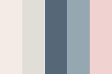 Soft Neutral Pinks and Blues Color Palette Blue Pink Beige Color Schemes, Pink Blue Colour Scheme, Light Blue Bedroom Color Palette, Blue Pink Neutral Color Palette, Muted Pink And Blue Color Palette, Tan Blue Pink Color Palette, Rose And Blue Color Palette, Soft Grey Color Palette, Soft Pink Pallette