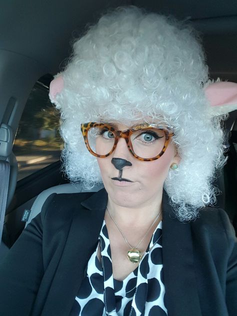 Assistant mayor Bellwether from Zootopia Gazelle Zootopia Costume, Mayor Bellwether, Zootopia Halloween, Gazelle Zootopia, Zootopia Costume, Sheep Costumes, Terrifying Halloween, Animal Makeup, Party 2023