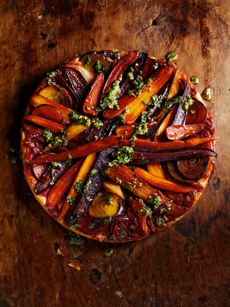 Vegetarian Christmas Main, Vegetarian Xmas, Tarte Tatin Recipe, Curry Pasta, Vegetable Tart, Salad Cake, Rick Stein, Vegetarian Christmas, Chocolate Dishes