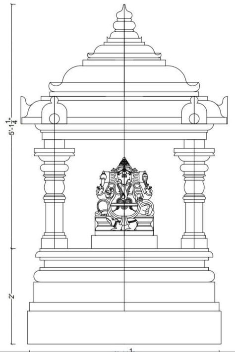 Kovil Gopuram Drawing, Gopuram Drawing, Hindu Temple Design, Temple Art Drawing, Temple Drawing Indian Simple, Mandir Drawing, Temple Wall Art, Temple Drawing, Mural Art Design