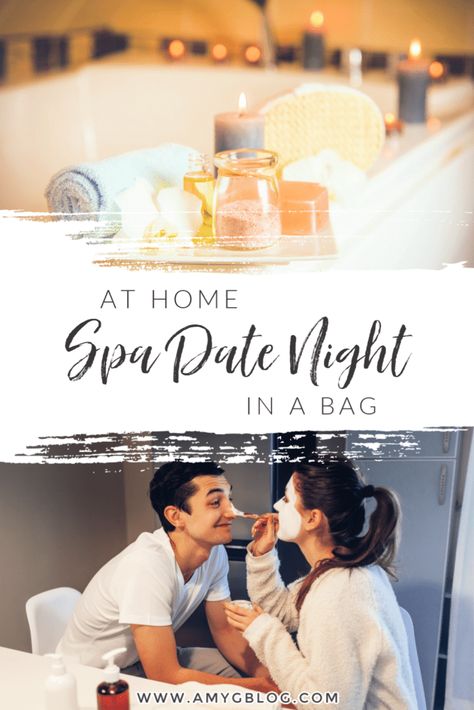 Check out everything you need to put together your own at home spa date night! With my free printables, you'll have access to a checklist, relationship questions and more to make sure you date night goes as smooth as possible. #athomedatenight #datenightbox #spadatenight #homespadate #homespaideas Diy Spa Day At Home Date Night, Spa Night Couples, Spa Date Night Ideas, Spa Night With Boyfriend Date Ideas, Couples Spa Day At Home, Couples Spa Night At Home Ideas, Diy Spa Night With Boyfriend, At Home Massage Date Night, Diy Spa Day At Home For Couples