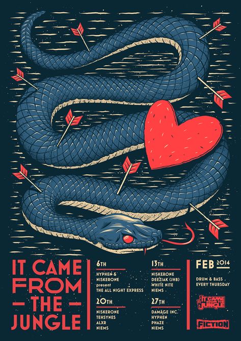 Plakat Design Inspiration, Poster Grafico, Illustration Design Graphique, Gig Poster, Music Poster Design, Design Brochure, Poster Design Inspiration, Festival Posters, Gig Posters