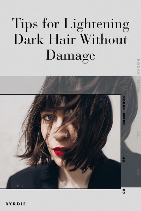 Best Dye For Dark Hair, How To Lighten Black Hair, Lightening Dark Brown Hair, How To Lighten Dark Hair, How To Lighten Black Dyed Hair, How To Lighten Hair Dyed Too Dark, Lighten Brown Hair, Lighten Dark Hair, Black Hair Dyed Brown