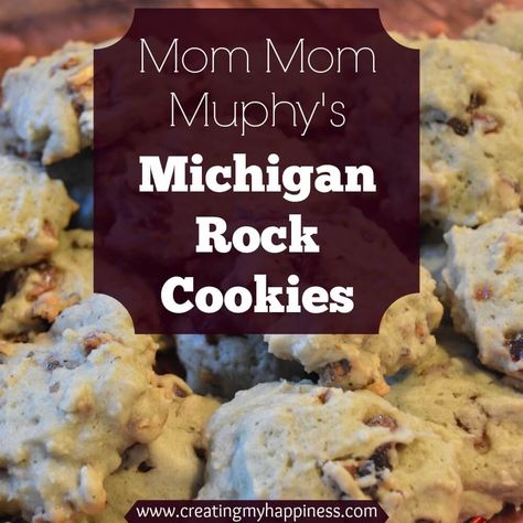 Rock Cookies Recipe, Rock Cookies, Michigan Food, Fruit Cookies, My Happiness, Butter Pie, Sweet Cookies, Xmas Cookies, Think Food