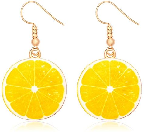 Preppy Earrings, Watermelon Earrings, Lemon Earrings, Fruit Earrings, Earrings Summer, Kiwi Fruit, Cute Fruit, Lemon Drop, Instagram Outfits