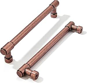 khtumeware 10 Pack 5 Inch(128mm) Vintage Antique Copper Cabinet Pulls Kitchen Cabinet Hardware for Cupboard Drawer Handles Dresser Pulls Copper Hardware Kitchen, Copper Cabinet Hardware, Copper Cabinet Pulls, Cabinet Pulls Kitchen, Copper Hardware, Kitchen Cabinet Pulls, Cupboard Drawers, Dresser Pulls, Kitchen Cabinet Hardware