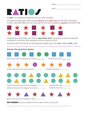 Worksheets: Ratios Equivalent Ratios, Greatest Common Factors, Common Factors, Math Worksheet, Middle School Math, Next Stop, School Lessons, Math Worksheets, Middle School