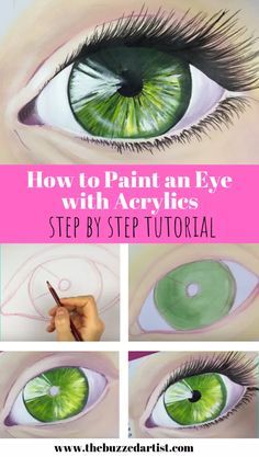 How To Paint Doll Eyes, Painted Eyes For Crafts, Acrylic Painting Eyes Step By Step, How To Paint A Realistic Eye, Paint Face Tutorial, Painted Styrofoam Heads, How To Paint A Realistic Face, How To Paint Realistic Eyes, Doll Face Painting Tutorial Step By Step