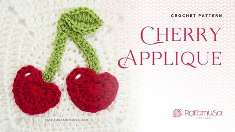 Applique Free Crochet Patterns Archives • RaffamusaDesigns Pineapple Applique, Crochet Cherry, Crochet Whale, Crocheted Jellyfish, Handbags Patterns, Crochet Embellishments, Cozy Crochet Patterns, Pineapple Crochet, Cozy Crochet