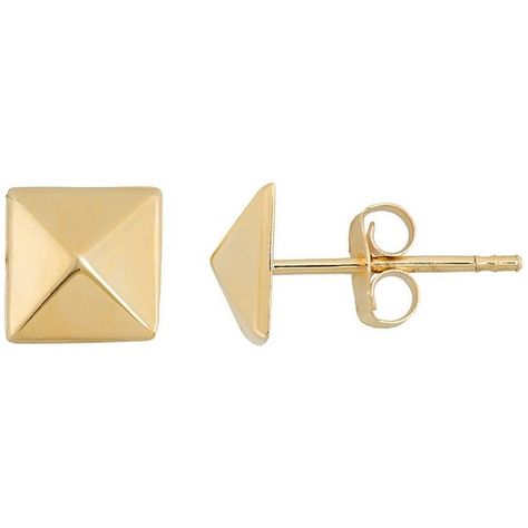 14k Gold Pyramid Stud Earrings, Adult Unisex, Yellow ($100) ❤ liked on Polyvore featuring jewelry, earrings, yellow, 14k yellow gold earrings, gold pyramid stud earrings, 14k gold earrings, yellow gold earrings and unisex jewelry Vintage Style Outfits Retro, Jordan Blue, Urban Outfitters Jewelry, Ball Stud Earrings, Post Metal, Upgrade Your Look, Unisex Jewelry, Yellow Gold Earring, Kids Jewelry