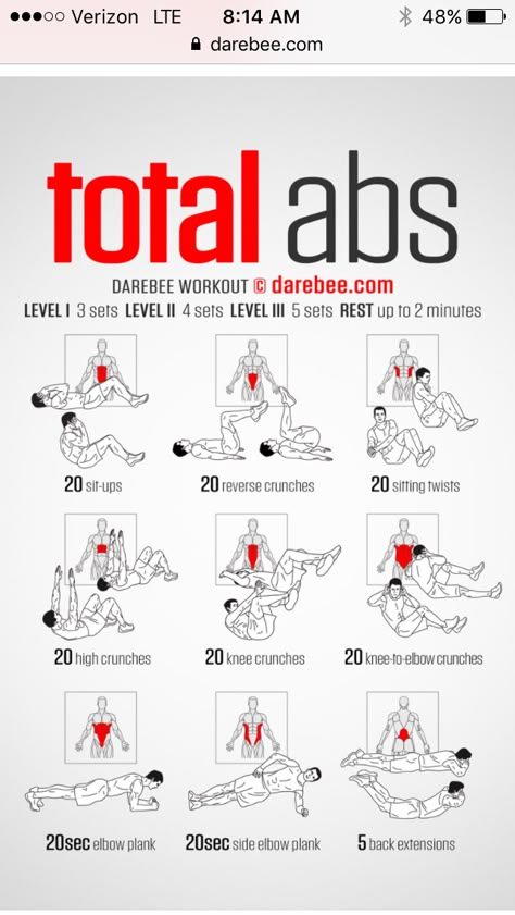 Total Ab Workout, Total Abs, Beginner Ab Workout, Trening Sztuk Walki, Beginner Workouts, Six Pack Abs Workout, Ab Workout Men, Abs Workout Gym, Abs Training