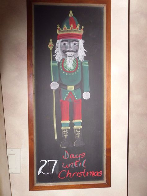 Nutcracker Christmas Chalkboard Art Christmas Chalkboard Art Ideas, Christmas Chalkboard Ideas, Chalkboard Art Ideas, Christmas Chalkboard Art, Chalkboard Projects, Cool Bedroom Accessories, Chalk Wall, Christmas Chalkboard, Chalkboard Ideas