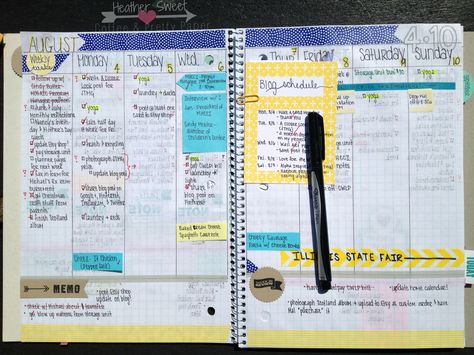 If/when I move into a bigger notebook, I like this DIY layout. Homemade Planner Notebooks, Homemade Planner Ideas, Composition Notebook Planner Layout, Happy Planner Daily Layout, Notebook Planner Ideas Layout, Diy Planner Notebook Layout Ideas, Diy Daily Planner Notebook, Diy Calendar Ideas Notebooks, Diy Calendar Notebook