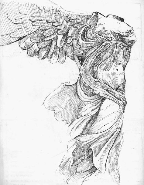 Nike, Winged Victory Victory Tattoo, Winged Victory Of Samothrace, Winged Victory, Greek Sculpture, Dragon Tattoo Designs, A Level Art, Dragon Tattoo, Oman, Future Tattoos