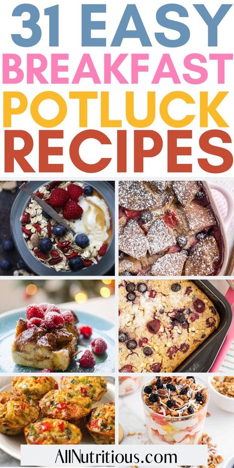 Eggs For Potluck, Healthy Breakfast Recipes For A Crowd, Healthy Breakfast For Large Groups, Breakfast Potluck Recipes, Breakfast Pot Luck, Pot Luck Breakfast Ideas, Breakfast Pot Luck Ideas, Potluck Breakfast Recipes, Breakfast Recipes For A Crowd