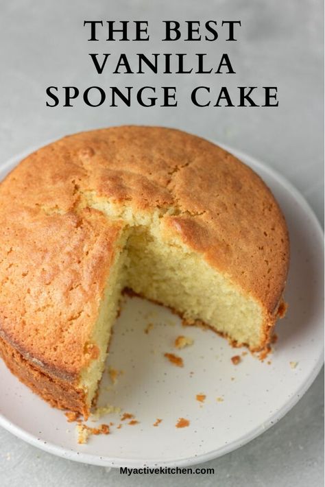 Learn how to make simple vanilla sponge cake from scratch with this easy recipe. This moist vanilla sponge cake would melt in your mouth, it is easy and quick. the fun bit is… this cake keeps well in the fridge too and you can still enjoy it after some few days. Vanilla Cake Recipe All Purpose Flour, How To Make Cake Flour From All Purpose, Plain Flour Recipes Baking, Butter Sponge Cake Recipes, Plain Sponge Cake Recipe, Plain Vanilla Cake Recipe, Plain Vanilla Cake, Plain Cake Recipe, White Sponge Cake