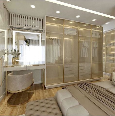 Dream Closet Design, Closet Design Layout, Bedroom Interior Design Luxury, Interior Design Your Home, Luxury Closets Design, Luxury Bedroom Design, Bedroom Closet Design, Room Redesign, Wardrobe Design Bedroom