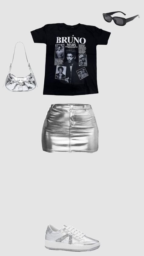 Bruno Mars Concert Outfit Ideas, Bruno Mars Concert Outfit, Bruno Mars Style, Bruno Mars Show, Outfit Ideas Concert, Bruno Mars Concert, Looks Party, Concert Fits, Bruno Mars