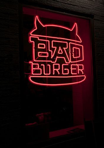 Neon Burger Logo Ideas, Neon Burger, Burger Neon, Bad Burger, Neon Food, Burger Logo, Burger Shop, Neon Vintage, Pizza Art