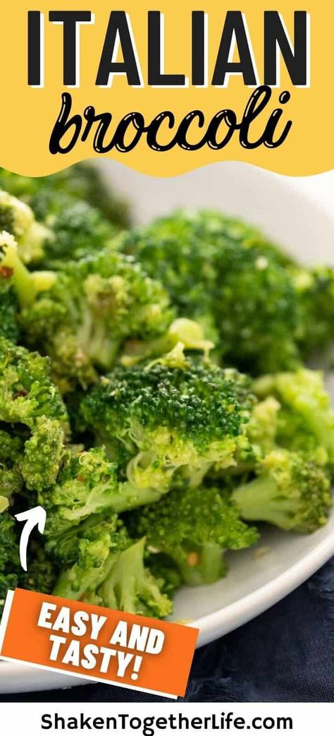 Steamed Broccoli Recipes Seasoning, Steamed Frozen Broccoli, Steamed Broccoli Recipes, Best Broccoli Recipe, Italian Broccoli, Gf Sides, Italian Seasoning Recipe, Seasoned Broccoli, Broccoli Recipes Side Dish