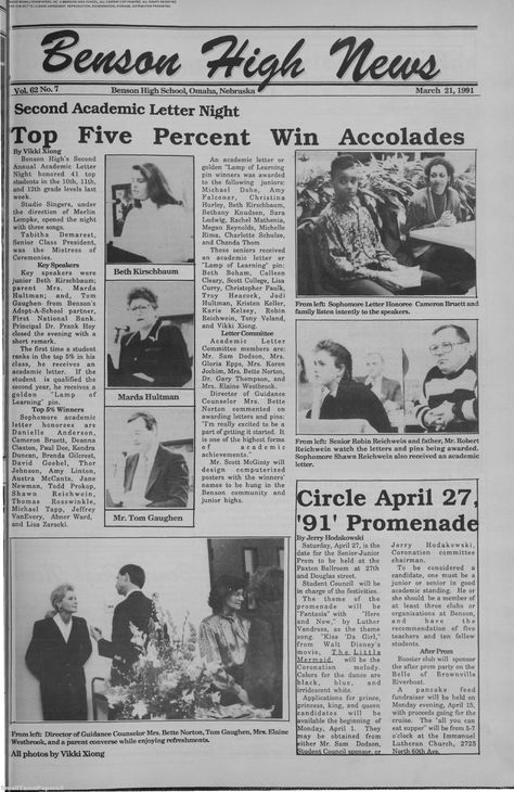 Our High School newspaper...and on my birthday no less...woot! High School Newspaper, School Newspaper, On My Birthday, Night Tops, Junior Year, Life Plan, Its My Birthday, My Birthday, Nebraska