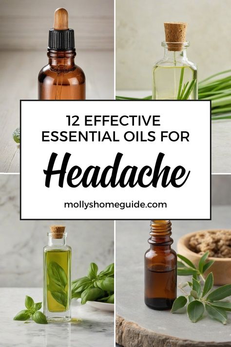 Discover the soothing power of essential oils for headaches with this curated collection. Whether you have a migraine or just needing relief, these oils can help alleviate discomfort. Try diffusing a blend of Peppermint and Lavender in a rollerball to apply on temples for quick relief. For kids, consider using gentle oils like Copaiba or Young Living blends in a bath. Create your personalized headache relief kit using Doterra and experiment with different combinations until you find what works b Essential Oils For Headaches Rollerball, Diy Migraine Relief Essential Oils, Headache Essential Oil, Oils For Headaches, Headache Relief Essential Oils, Oils For Migraines, Pain Relief Essential Oils, Essential Oils For Migraines, Helichrysum Essential Oil