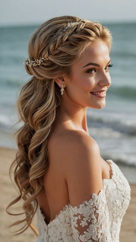 Looking for bridesmaid hairstyles for long hair Check out these stunning options Half up Brunette Simple Loose curls Half up half down simple Updo curls Side Half up half Wedding Easy Boho Half up half down braid Add a touch of elegance with these versatile and chic styles Half Updo Bridal Hair, Half Up Half Down Bridesmaid Hair, Half Up Half Down Simple, Half Up Half Down Braid, Updo Curls, Half Up Half Down Wedding Hair, Best Friends Wedding, Curled Updo, Simple Updo