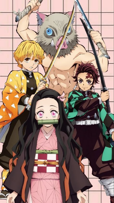 Cute Nezuko, Tanjiro Zenitsu Inosuke, Recent Anime, Animated Wallpapers For Mobile, Anime Demon Slayer, Anime Cover Photo, Demon King Anime, Demon Hunter, Demon Art