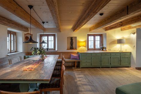 Hotel Historic Farmhouse 1800 | Gerd Schaller South Europe, Historic Farmhouse, German Houses, English Country Cottage, Rustic Traditional, Hotel Interiors, Shop Front, Hotel Interior, Traditional Interior